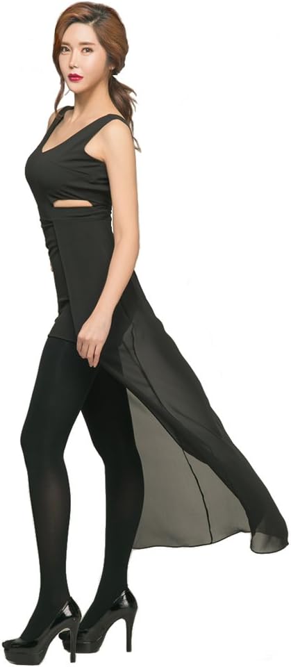 Hipup Hipower far infrared radiation Antibacterial Slimming Compression Opaque black Footed Pantyhose tights