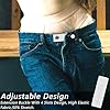 8 PCS Elastic Pants Waist Extenders, Adjustable Button Extender for Pants, Waistband Extender for Men and Women, Suitable for Jeans Pants Women and Men Jeans Dress (8 Colors)