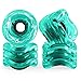 Shark Wheel 72mm 78a Longboard Cruising Wheels, DNA Formula, Set of 4 Wheels (.Transparent Emerald., 72mm)