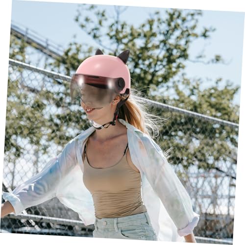 Casco de bicicleta eléctrica unisex con orejas de gato y protección ABS contra el sol en verano 4