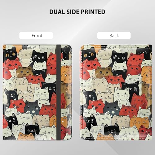 Passport Holder, RFID Blocking Passport Cover Wallet with Credit Card Slot and Boarding Pass Slot Combo, Leather Travel Documents Organizer Women Men, CAT4