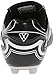 Vizari Striker FG Soccer Shoes | Firm Ground Cleats for Outdoor Surfaces and Fields | Lightweight and Easy to wear Youth Outdoor Soccer Cleats | Black/Silver | 2 Little Kid