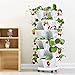 5-Tier Stackable Strawberry & Herb Garden Planter - 13" Pots With 10" Saucer, Black, Space Saving