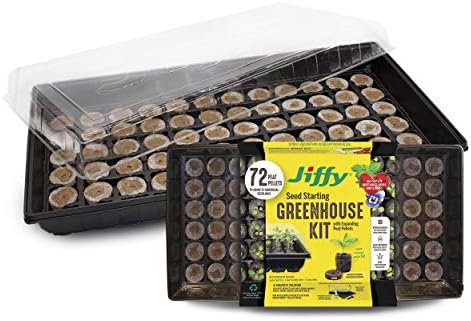 Top 5 Jiffy Seed Starting Greenhouse Kits You Didn't Know You Needed 5 Ferry Morse Jiffy Seed Starting Greenhouse Tray Kit with 72 36mm Peat Pellets and Bonus SUPERthrive Sample + Plant Markers, 2 Pack, 144 Pellets Total