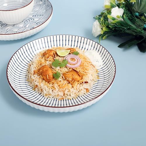 OLWICK 6-Piece Japanese Style Ceramic Dinner 6PCS BOWL&PLATE - RANDOM - Image 7