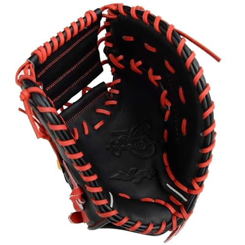 ハタケヤマ HATAKEYAMA 軟式用 ソフトボール 捕手用 限定モデル ソフト ボール キャッチャー ミット グラブ 25SS(2025 A P-105/2025 B P-105/2025 C P-105) Aブラック／レッド 右投げ用 2枚目