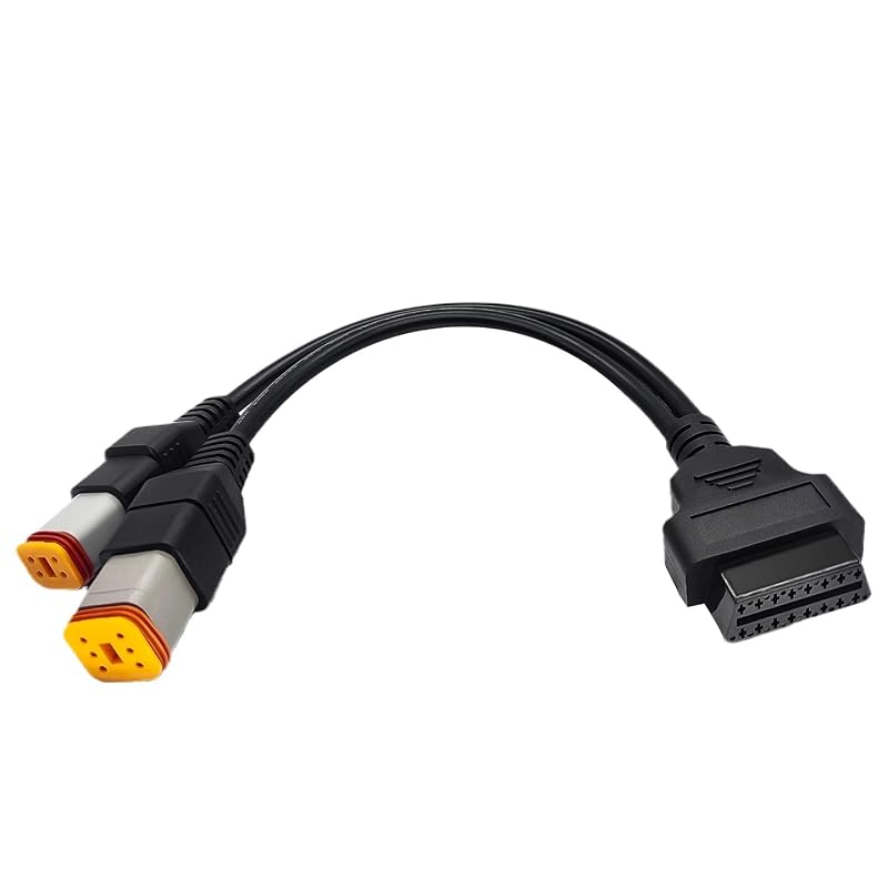 Cabo Adaptador de Diagnóstico OBD2 para Harley-Davidson com Conectores de 4 e 6 Pinos 2 em 1 PARANNIC