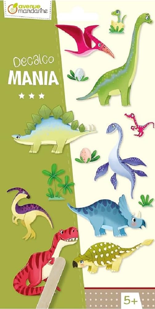 Avenue Mandarine Decalco' Mania - Dinosaurios