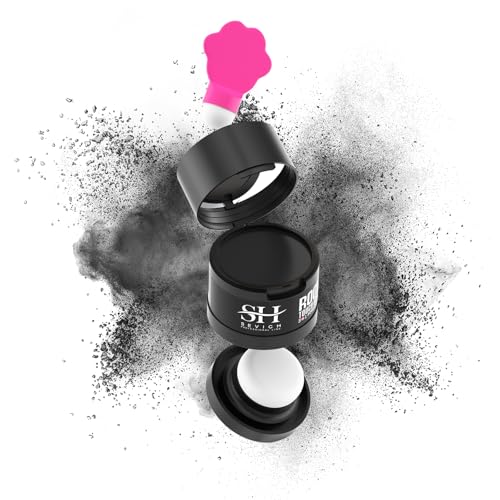 SEVICH Poudre de racines 2.0 - Poudre de racine capillaire imperméable pour femmes et hommes, racines épaississantes pour cheveux fins, maquillage longue durée 48 heures, 4 g noir