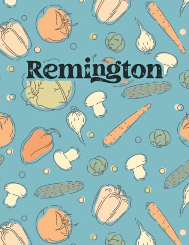 Remington: Weekly Menu Planner & Grocery ListMeal Planner Notebook With Grocery List Weekly