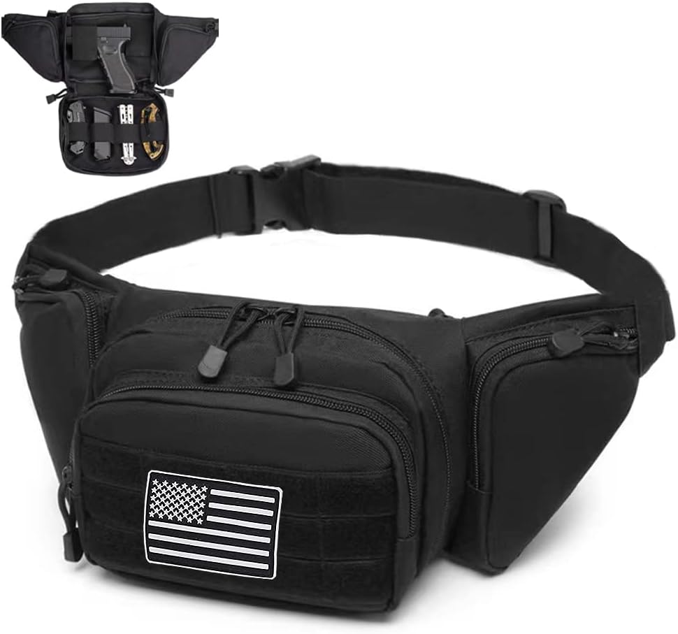 Tactical Gun Fanny Pack for Men Tactical Waist Pack