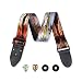 Surreal Art Guitar Strap Salvador Dali Inspired Includes 2 Strap Locks & 2 Matching Picks. Adjustable Guitar Strap - Cool Gift For Guitarist - For Bass, Electric & Acoustic Guitars