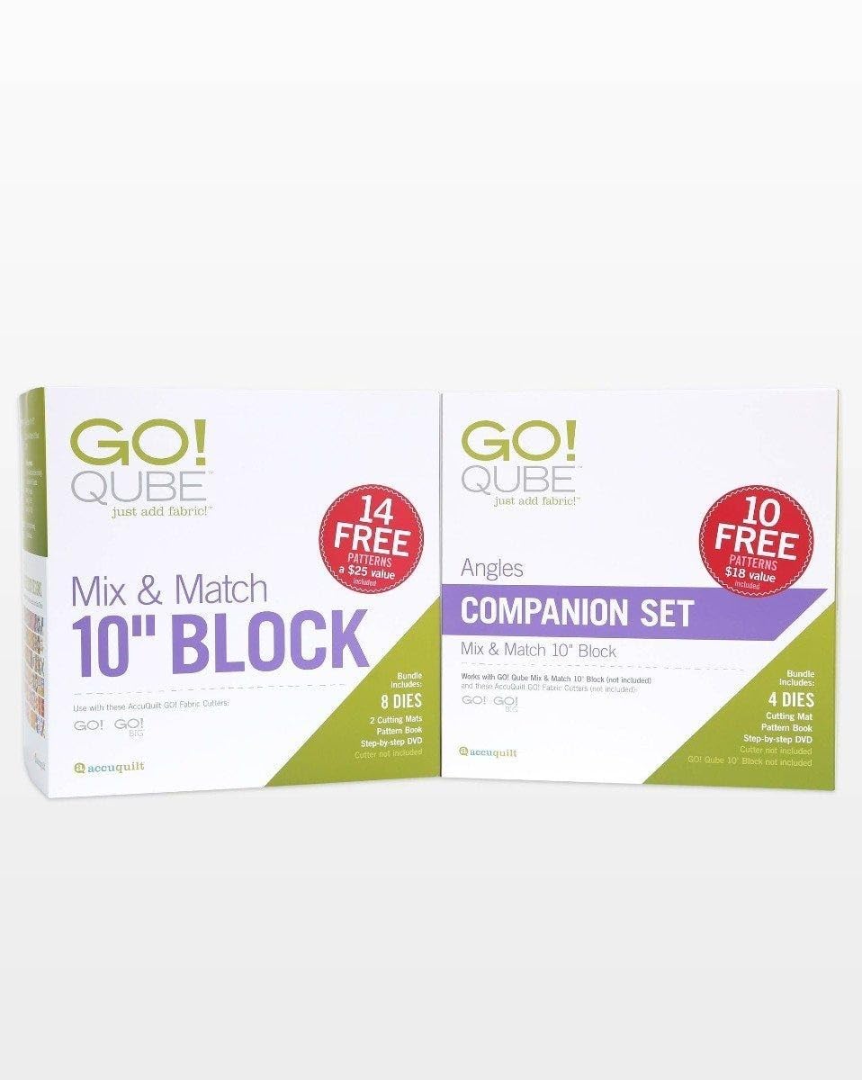 Accuquilt GO! Qube 10 Companion Set-Angles