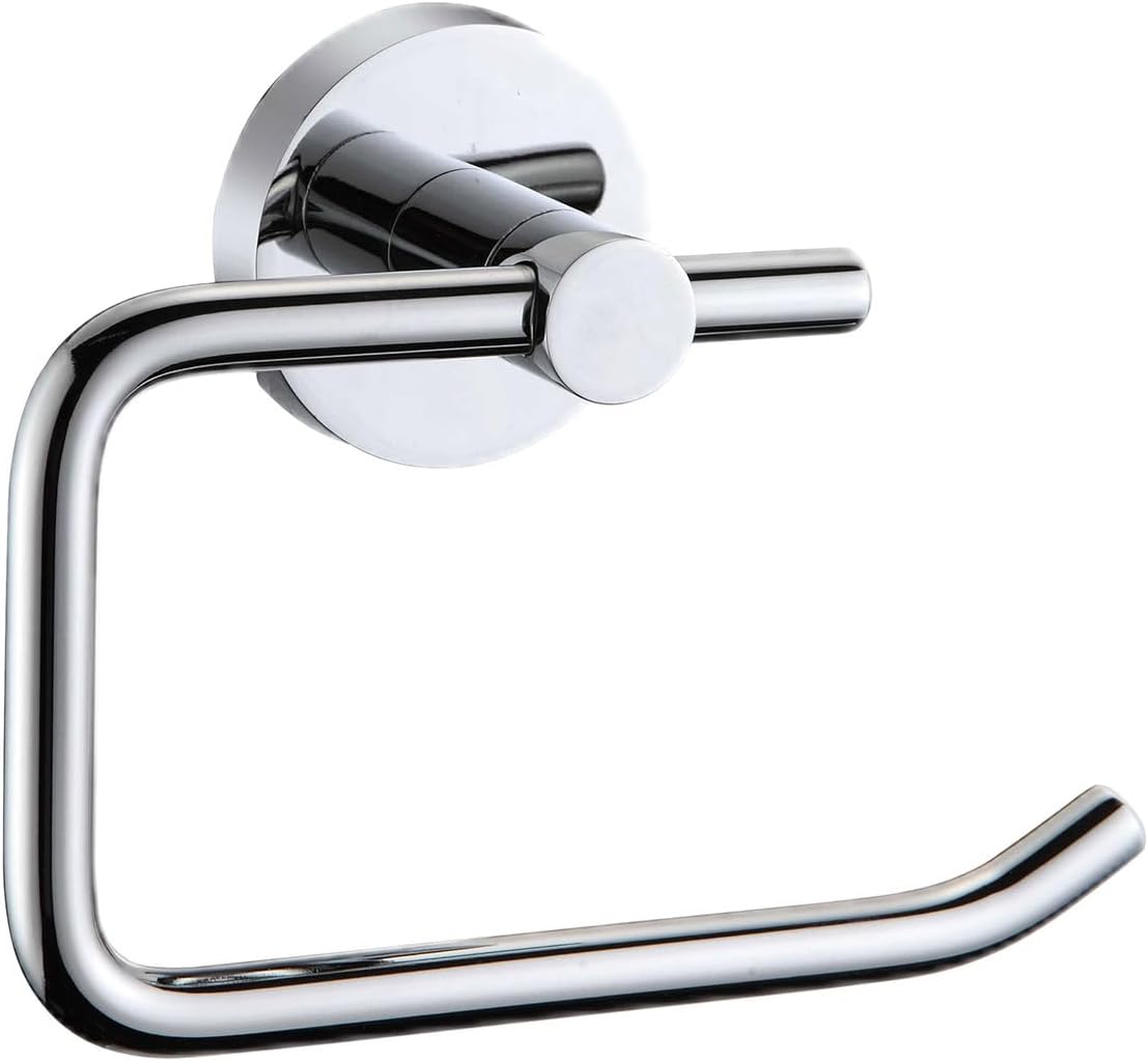Harrow Toilet Roll Holder, Stainless Steel Wall Mounted, Toilet Paper Holder for Bathroom- Chrome