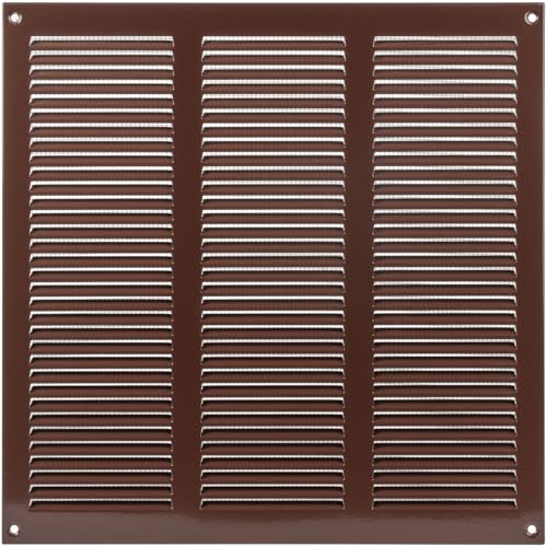 Vent Systems 30,5 x 30,5 cm (dimensioni complessive), copertura per bocchetta dell'aria in metallo, griglia di ritorno dell'aria con schermo integrato per ventilazione HVAC, copertura per condotto di