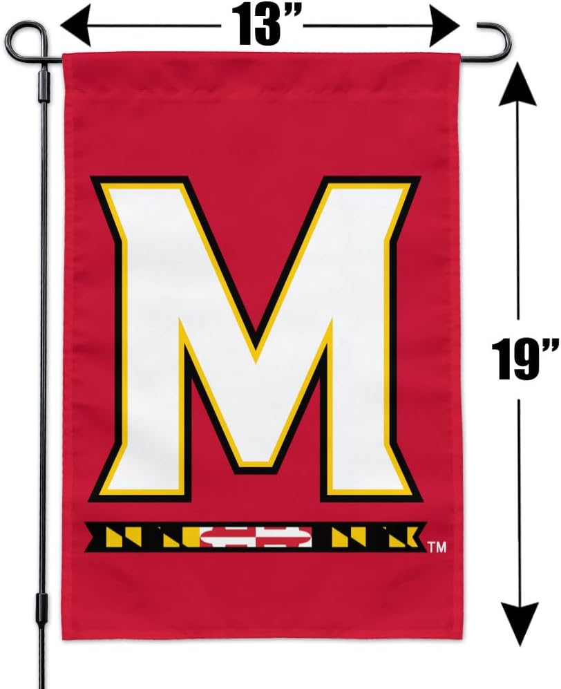 University of Maryland Primary Logo Garden Yard Flag