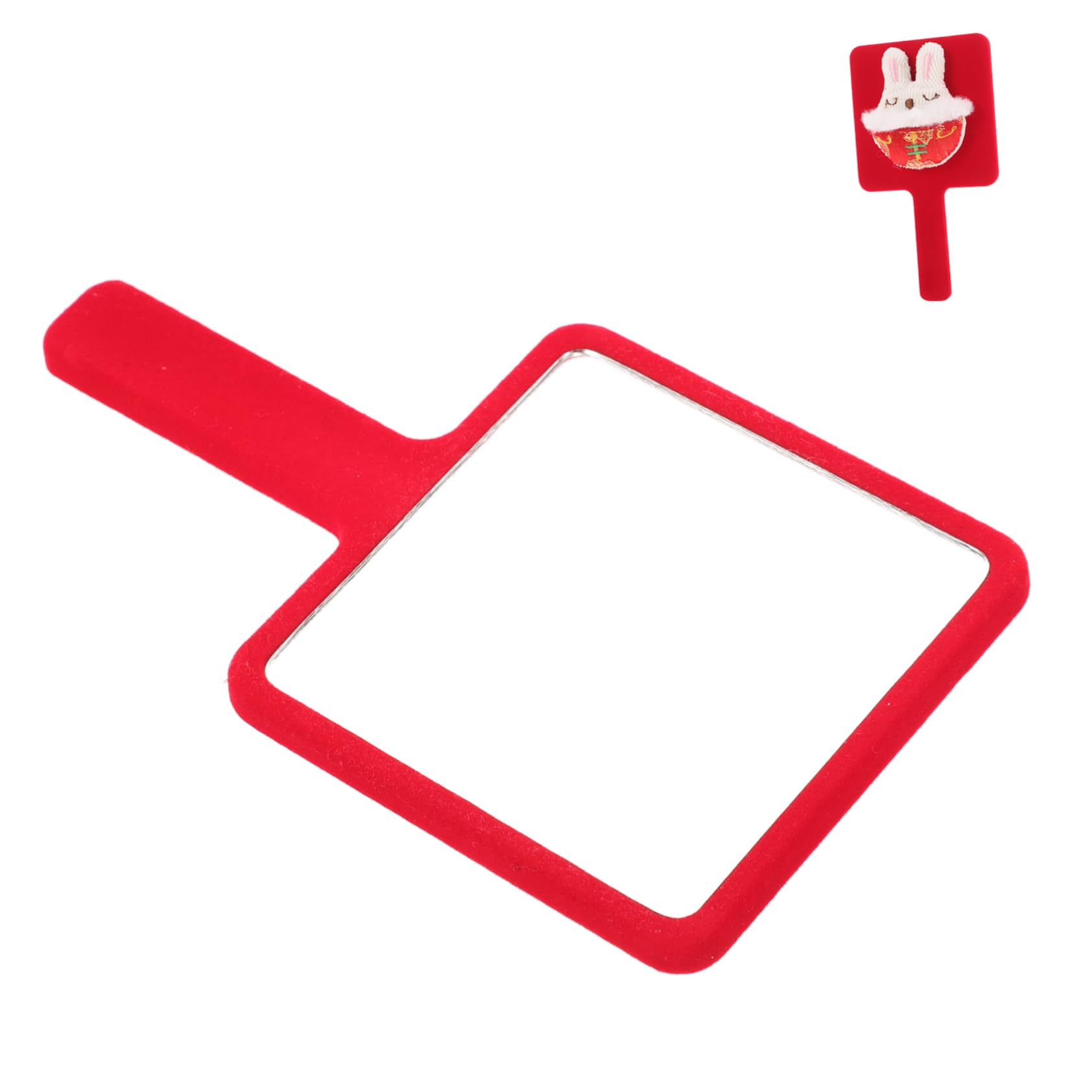 FOMIYES Cute Rabbit Hand Mirror Portable for Women Hand Held Mirror with Reflection Cute Cartoon Design Perfect for Makeup Decor