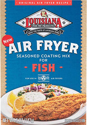 Louisiana Fish Fry, Air Fry Fish Coating Mix, 5 oz (Pack of 6)