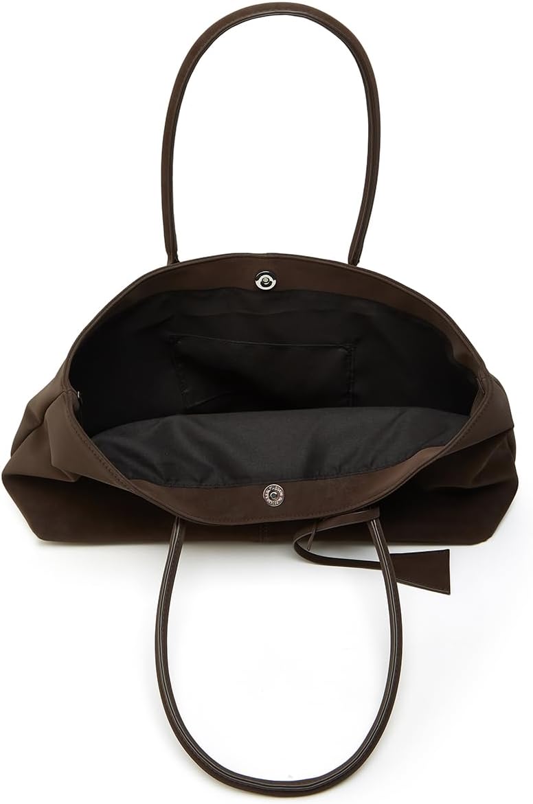 Womens Trendy Vegan Leather Shoulder Bag Large Travel Tote Purse Handbag Top Handle Satchel Commuter Underarm Bag