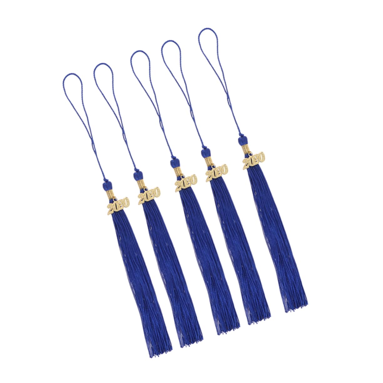 Beatifufu 5Pcs Blue Graduation Hat Tassel for Academic Ceremony Decorative Honor Pendant for Doctor Graduation Multi Purpose Keepsake and Present Tag Decoration