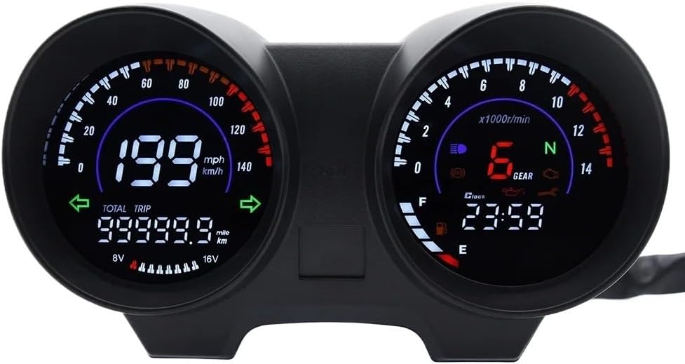 Motorcycle Odometer Digital Digital Dashboard LED Electronics Motorcycle RPM Meter Tachometer for Titan 150 for CG150 Fan150 2010 2012