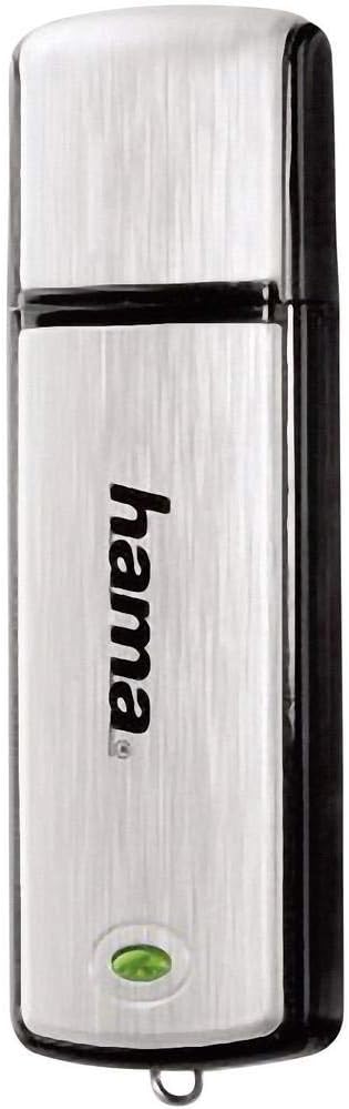 Hama Fancy USB Flash Drive, USB 2.0, 128 GB, 10MB/s, Black/Silver