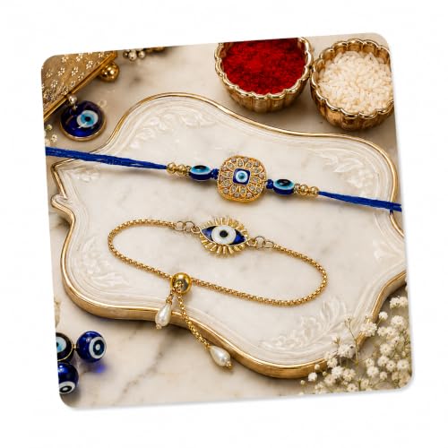 Image of Dreamica Rakhi Set for Brother with Greeting Card And Tilak Set