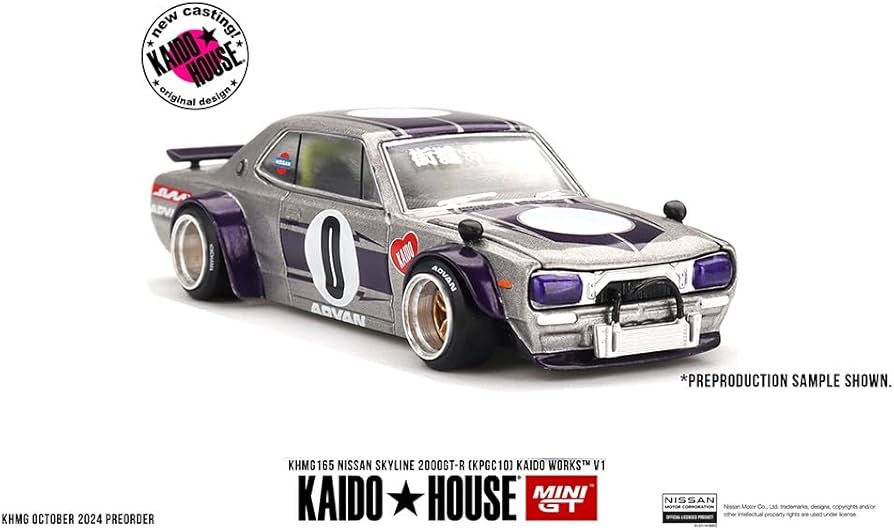 Amazon.com: Kaido House Nissan Skyline 2000GT-R KPGC10, Diecast