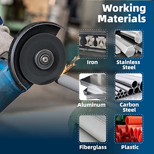 Highfire 100 Pcs Cut Off Wheels, 4-1/2"*0.045"*7/8" Quality Thin Cutting Wheels, Anti-Vibration Angle Grinder, Fast Cutting Discs For Metal, Steel And Stainless Steel Cutting #TOP4