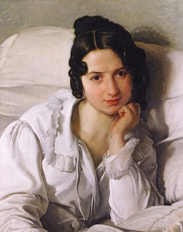 Portrait de Carolina Zucchi Francesco Hayez decoration affiche tableaux salon