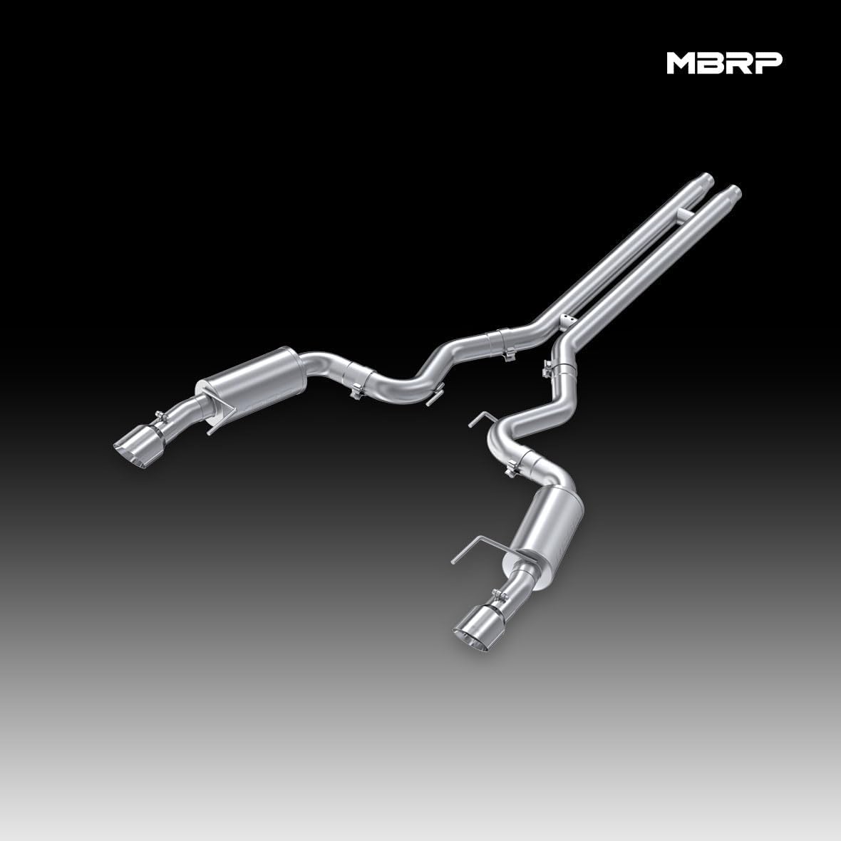 MBRP S7239409 T409 3" Dual Split Rear Street Version Cat Back with 4.5" Tips