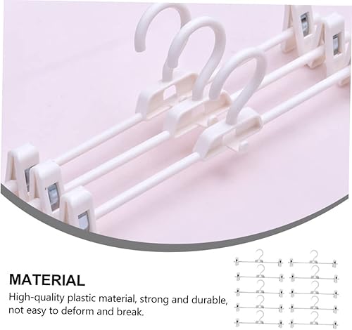 Miniatura 6 de Housoutil Perchas para pantalones para faldas, colgador de corbatas, colgador de trajes, perchas con clip para colgar colgadores, colgadores de