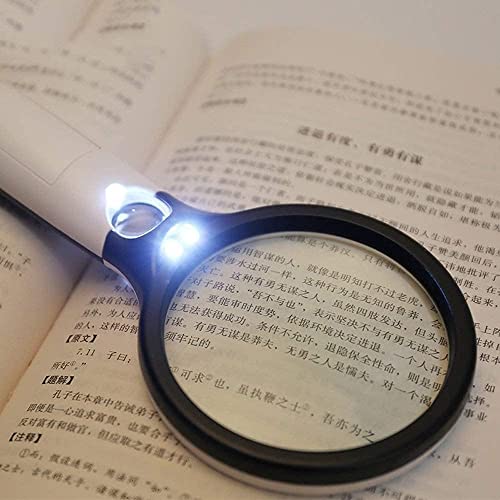 Loupe de lecture 20x avec lumières LED intégrées pour observation de précision - 5