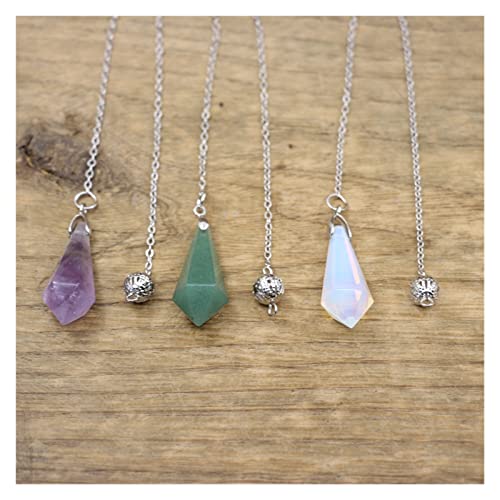 Pedra Natural Reiki Pêndulo Para Radiestesia Quartzo Facetado Meditação Adivinhação Wicca Cura Crist