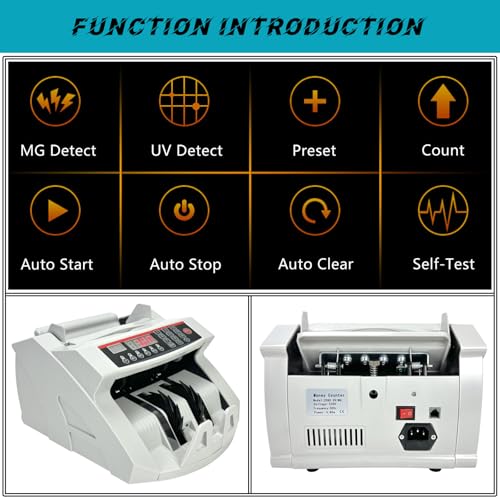 Detector De Falsificação LED Multimoeda, Máquina De Contagem De Notas Estrangeiras, Detecção Dupla U