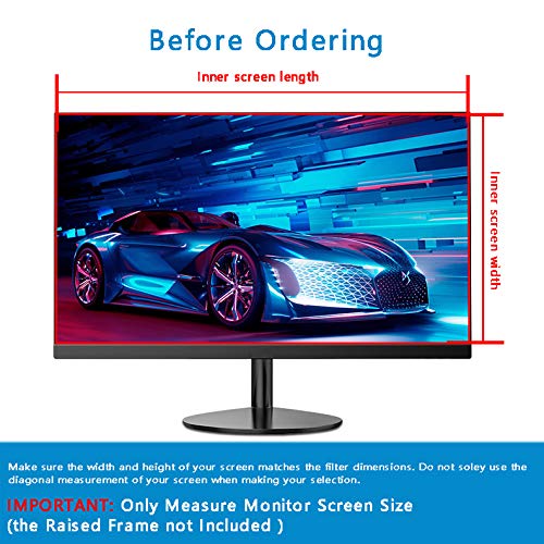 Schermbeschermer Tegen Blauw Licht, Voor Breedbeeld Computermonitor - Uv- / Oogbescherming, Blokkeren Van Blauw Licht… - Image 3