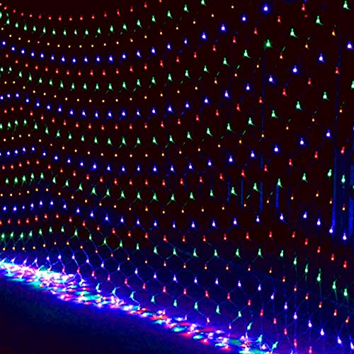 LED Vorhang Lichterketten 3x2M Fenster Lichterketten 8 Modi Kontrollbühne Sterne Neon Clear Twinkle Weihnachtsnetz Lichter Weihnachtsschmuck-Farbe