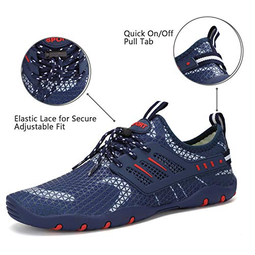 Image of WateLves Water Shoes Mens Womens Beach Swim Shoes Quick-Dry Aqua Socks Pool Shoes for Surf Yoga Water Aerobics