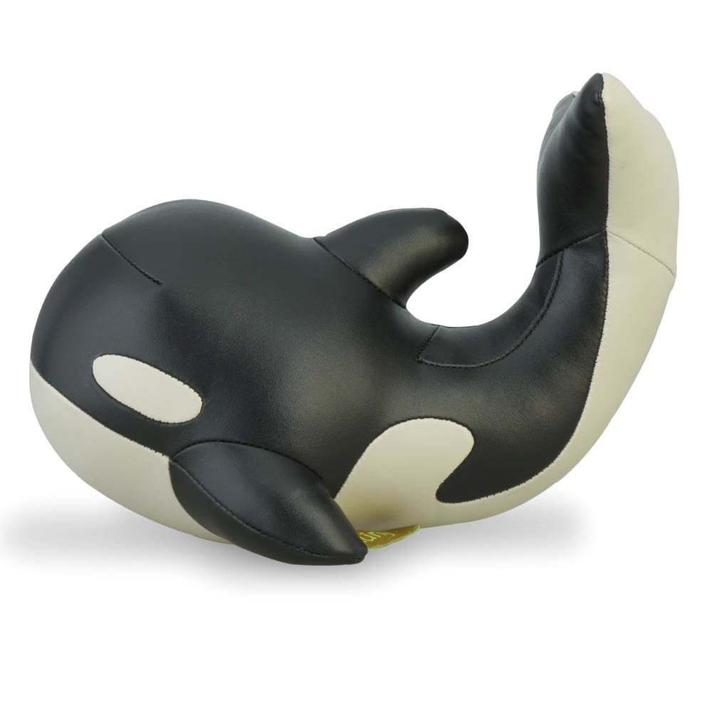 Züny Wal Mumu Buch- und Türstopper Groß Schwarz-Weiß (Whale Mumu)
