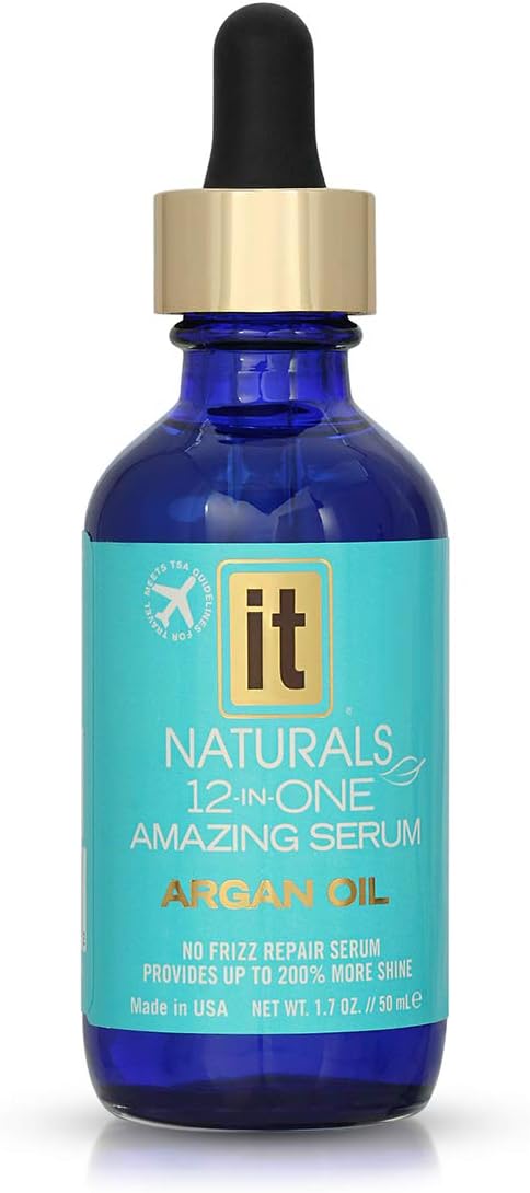 Freeze It 12-in-One Argan Oil Hair Serum - No Frizz Repair Serum, Provides More Shine - Sulfate-Free, Repairs, Protects and Strengthens Hair - Sunflower Oil and Abyssinian Oil