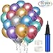 Produktbild Gafild Glänzende Metallic-Luftballons Set,Geburtstag Dekoration Luftballons Set,60 Stück Luftballons Metallic für Geburtstag, Baby-Dusche, Hochzeit Dekoration, Party Deko