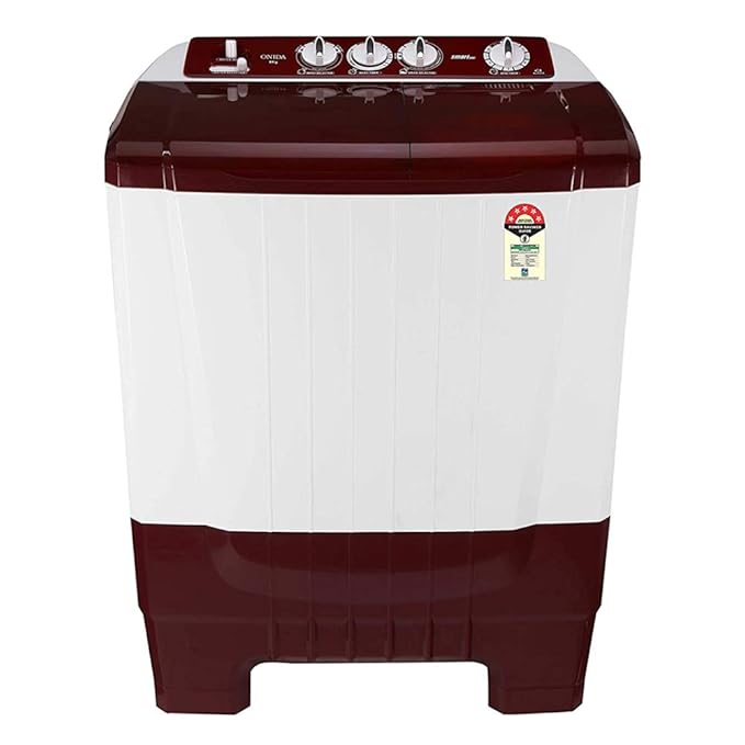 Onida 8.0 kg Semi-Automatic Top Loading Washing Machine (S80SCTR, Lava Red)