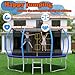 Mersco 14FT Trampoline for Kids and Adults Blue ecreational Trampoline