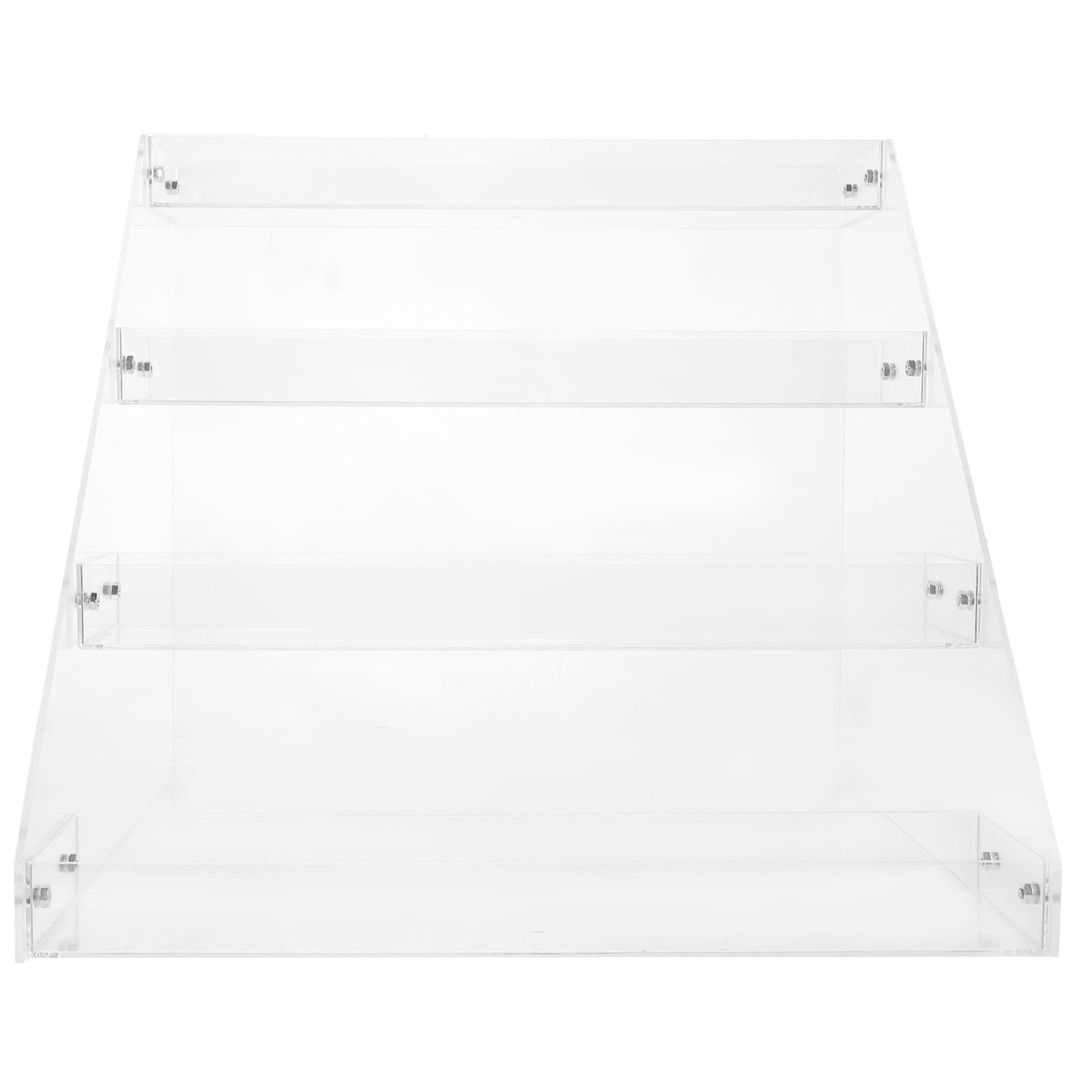 Étagère surélevée en acrylique à 4 niveaux pour valoriser les bouteilles