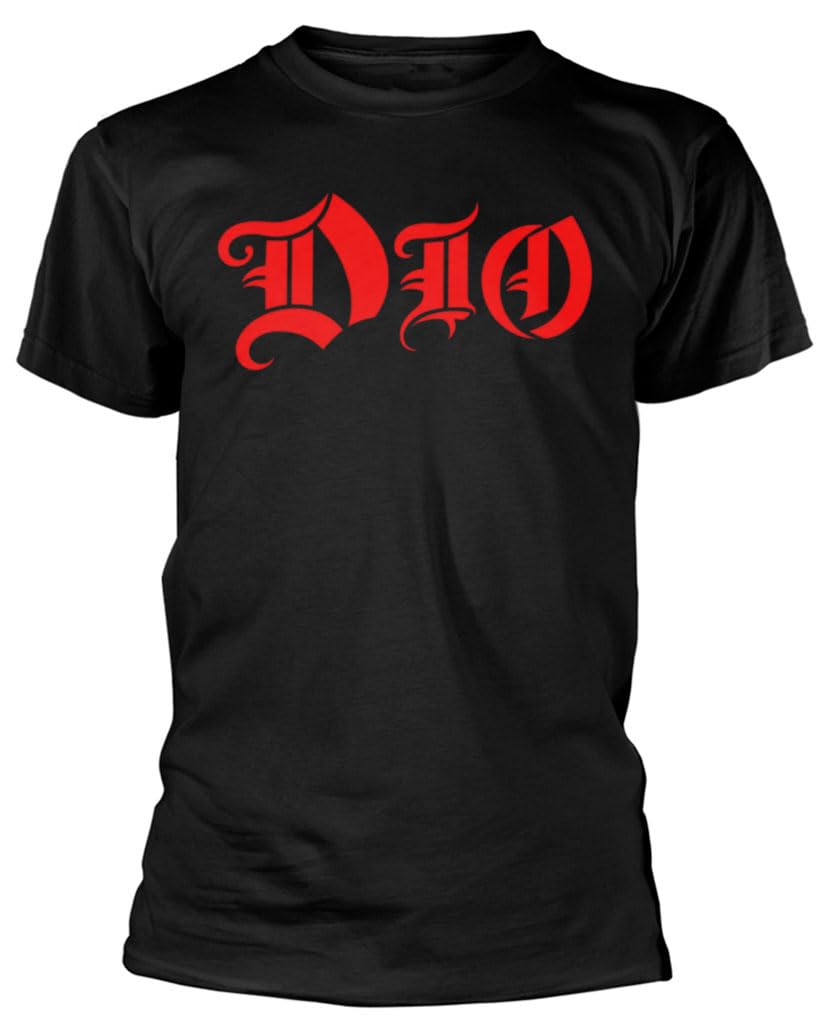 Dio Logo Homme T-Shirt Manches Courtes Noir Regular/Coupe Standard