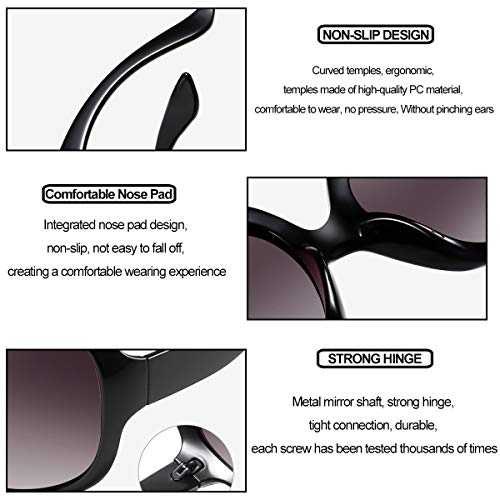 Dollger Oversized Polarized Sunglasses for Women Retro Classic Shades Large Frame Ladies Sunglasses4