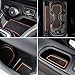 Door Mats Gate Slot Mat Cup Pads Center Console Liner Accessories 16PCS for Renegade 2018 2019 2020 (orange)