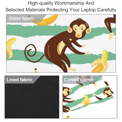 Maletín de mono animado para laptop de 13 a 14.5 pulgadas bandolera multicolor 3