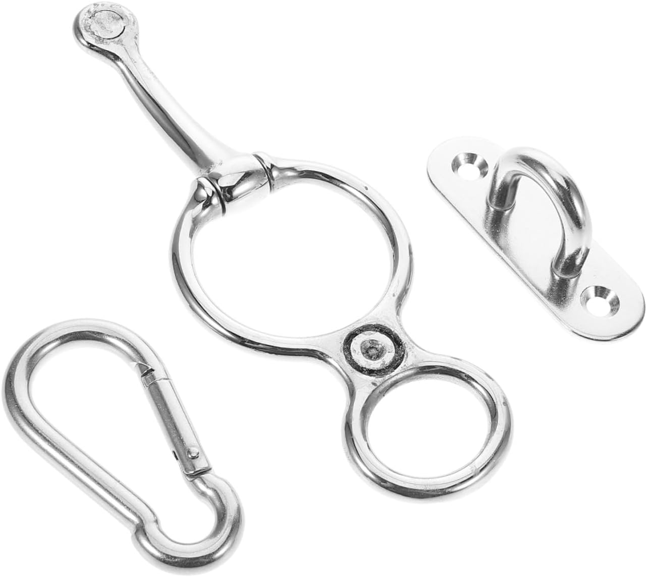 UKCOCO Stainless Steel Horse Harness Heavy Duty Tie Ring for Horse Training Equipment Hobbles Humane Way
