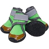 GLE2016 Dog Boot,Waterproof Rugged Pet Dog Shoes Puppy Rain Boots Outdoor Indoor Shoes Large Dog...